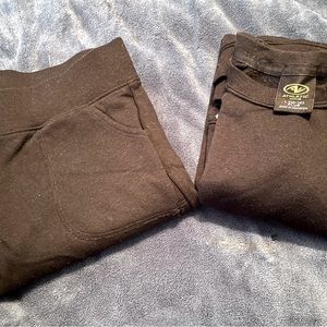 Girls Size Large(10-12) 2 Piece Black Sweat Set